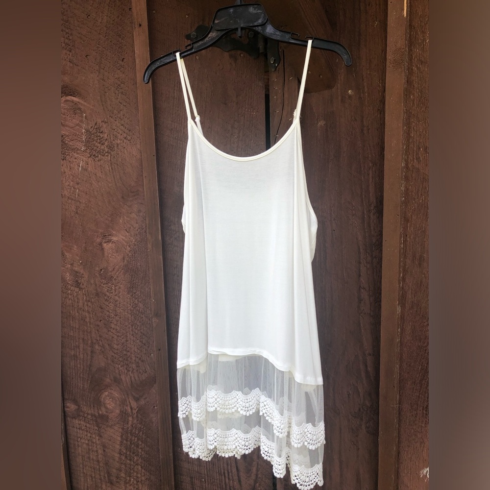 Grace & Lace Cream Cami, Lace Extender